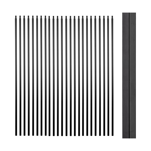 S01- Wrought Iron Balusters – Set of 30 Hollow Plain