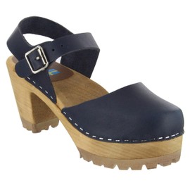 MIA Women's Abba Clog, Dark Blue Suede, 6 M US