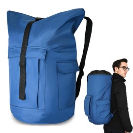 MASHDE Large Laundry Bag 125L with Padded Straps, Heavy Duty Oxford Wash Sack for College Dorm, Travel and Laundromat