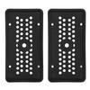 2PCS License Plate Protector Silicone Frame Soft Flexible Black 305x155mm