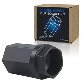 Diesel Nipple Cup Socket Kit High Pressure Oil Rail Ball Tube Repair with 1/2" Drive Socket for Ford 6.0L Diesel Engines 2003-2010