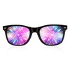 GloFX Black Frame Extreme Line Diffraction Glasses – Laser Etched