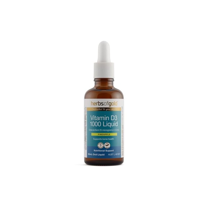 Herbs of Gold Vitamin D3 1000 Liquid 50ml