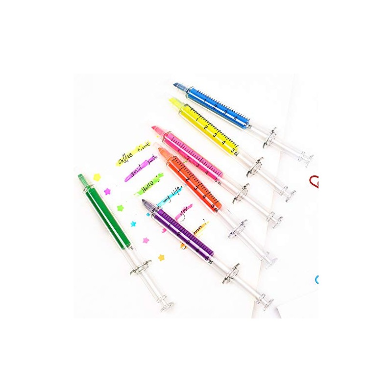 6 Pcs Highlighter Pens Highlighter Pens Stationery Gift for Kids