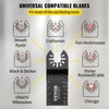 VEVOR 100PCS Oscillating Saw Blades, Quick Release Multitool Blades Kit,