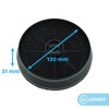 AllSpares Activated Carbon Filter (x2) for Cooker Hoods Suitable for