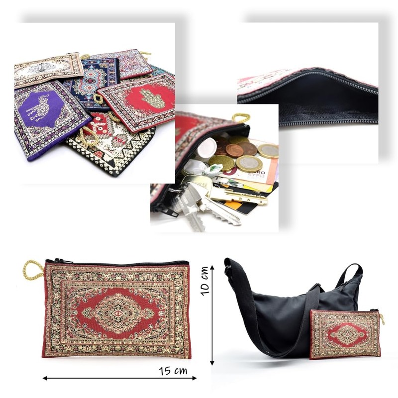 BDM - Monedero billetero turco Con Estampado floral, Colourful