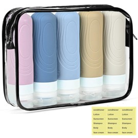 Travel Bottles for Toiletries, Tsa Approved 90ml Travel Containers, BPA Free Leak Proof Essentials Travel Bottles Travel Size Toiletries for Shampoo Cometic Conditioner