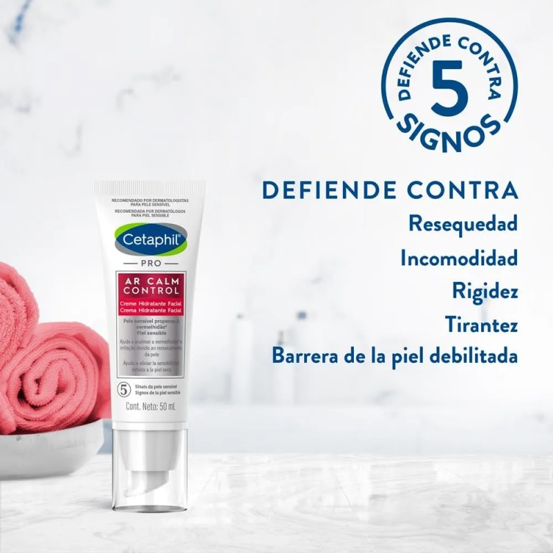 Cetaphil Pro Ar Calm Control Hidratante Facial Noche 50ml Rosacea
