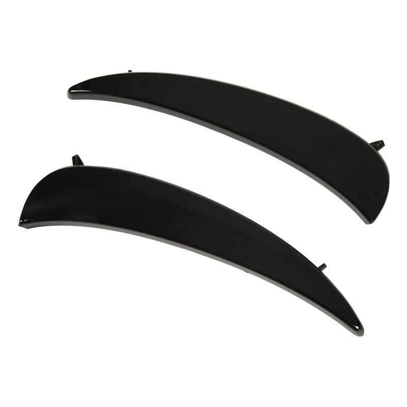 Gloss Black Front Bumper Fog Grille Air Vent Trims Replacement
