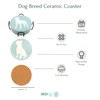 Pitbull Lovers Ceramic Dog Coasters - Set of 4 with
