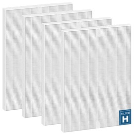 Amboseli 4 Pack 116130 True HEPA Replacement Filter H for Winix 5500-2, 5300-2, C535, 5300, 6300, 6300-2, P300, AM80, AM90, C909 and 9800 Air Purifier,Smoke Wildfire Filter