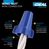 IDEAL Electrical 30-454P Wing-Nut Wire Connector, Model 454 Blue, (25/Bag)