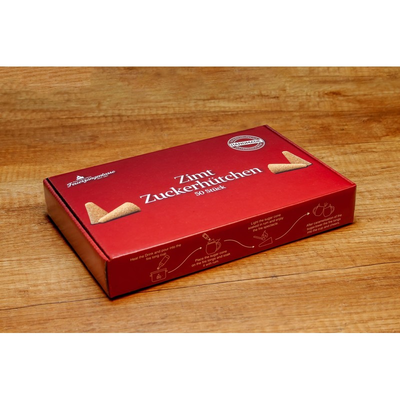 Cinnamon-Sugar Cones for Fire Cup Tongs 50 pcs