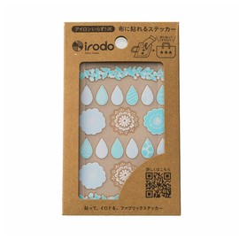 irodo 90062 Lace [Iron Not Required] [Fabric Decal] [Leather / Synthetic Fiber OK] [Handmade] (Light Blue / Sky)