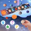 Zeoddler Solar System Toys for Kids 3-6, Wooden Space Puzzle,