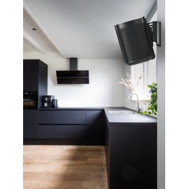Mountson Wall Mount for Sonos One, SL & Play:1 (Twin Pack, Black)
