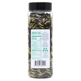 NPG Blue Butterfly Pea Flower Tea 2 Oz, Approx. 875 Whole Flower Buds, Natural Non-GMO Blue Food Coloring for Iced Tea, Cocktails, and Caffeine-Free Drinks