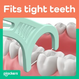 Plackers® Micro Line® Floss Picks - Intense Mint, Floss Fiber Made Without PTFE, 12 Count