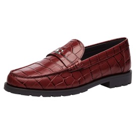 COACH Women's Jocelyn Loafer, Dark Ruby, 9.5