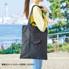 Lihit Lab A7927-27 ALCLEA Daily Tote Bag, Charcoal Gray