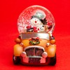 SIKORA SK16 Medium Glass Decorative Snow Globe Snowman with Elk