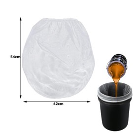 5 PCS Paint Strainer Bags with Elastic Top Opening, 5 Gallon Fine Mesh Paint Filter Bag, White Filtering Bag for Painting Gardening