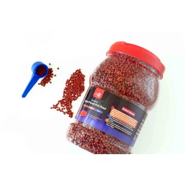 toyuto 1kg Parrot Pellets Food Color-Enhancing Red Parrot Cichlid Fish Feed Food (1 kg Parrot Fish Pellets)