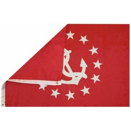 3X5 US Yacht Club Vice Commodore Crimson 100D Woven Poly Nylon Flag 3'x5' Banner