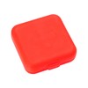 Portabs Pastillero Caja Portátil Para Pastillas Con División (Rojo)