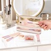 Pinkmik - Bolsa de maquillaje transparente para maquillaje, bolsa de