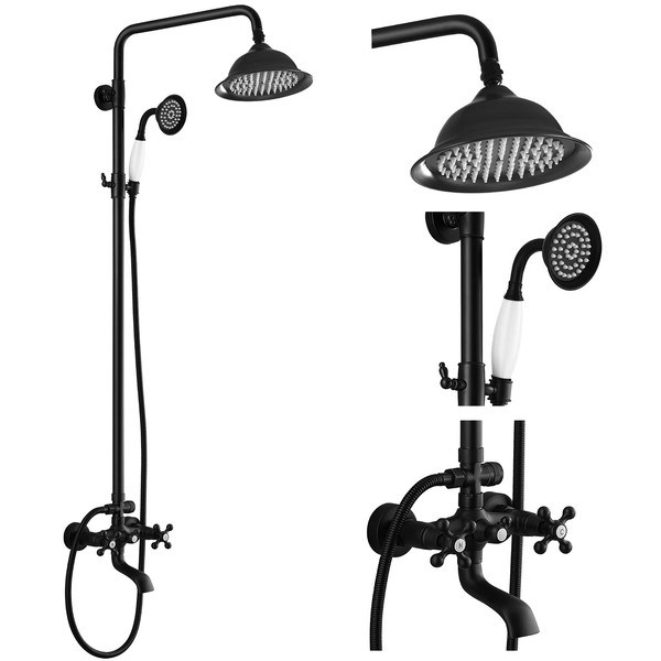 gotonovo Bathroom Exposed Shower Faucet Outdoor Shower System 8 Inch