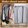 Moth Proof Garment Bags 5pcs 60x100cm,for The Winter Coats Jackets