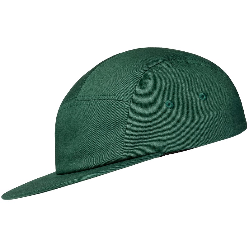 Pembroke® 5 Panel Cap, 100% Cotton, Adjustable Size, dark green,