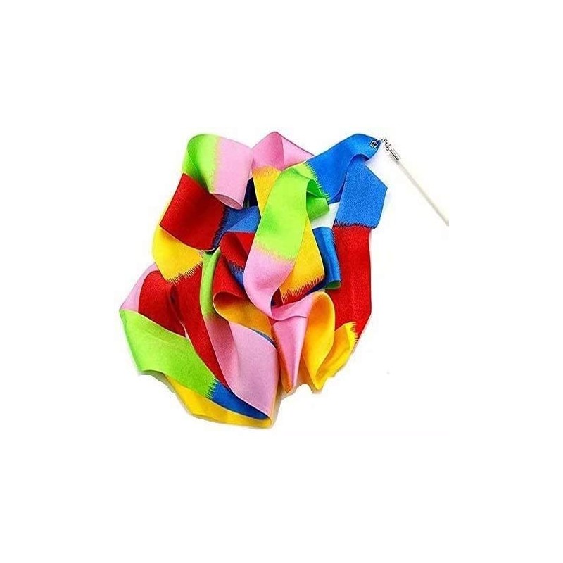 HOMEBT 2M Pieces Dance Ribbons Streamers Rhythmic Gymnastics Ribbon Wands