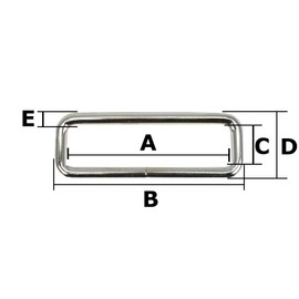 Family Tool (Family Tool) Corner Clip (Small Clip) (Inside Dimension 30 X 10 mm Wire Diameter 3.2 mm), Silver 20 Pack 56770
