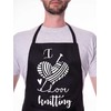 Print4U I love Knitting Apron Funny Novelty Baking Crafting Cooking