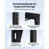 15U Wall Mount Network Cabinet 19-Inch Carbon Steel Open Frame