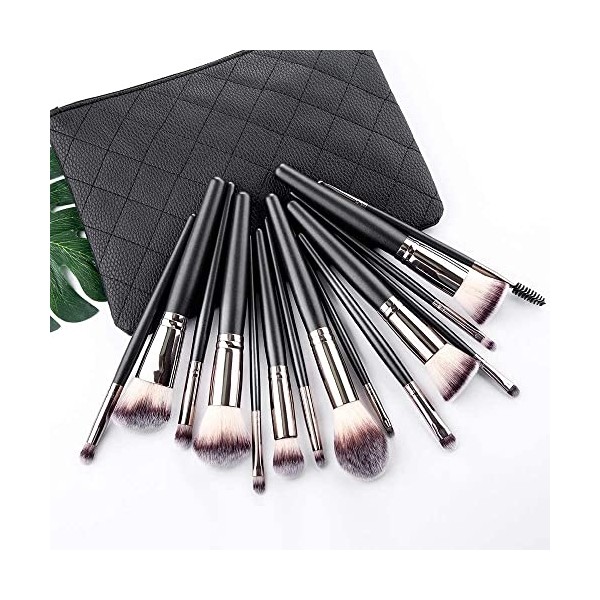Brush Set 7pc Makeup Brush Synthetic Soft Artificial Wool Mane