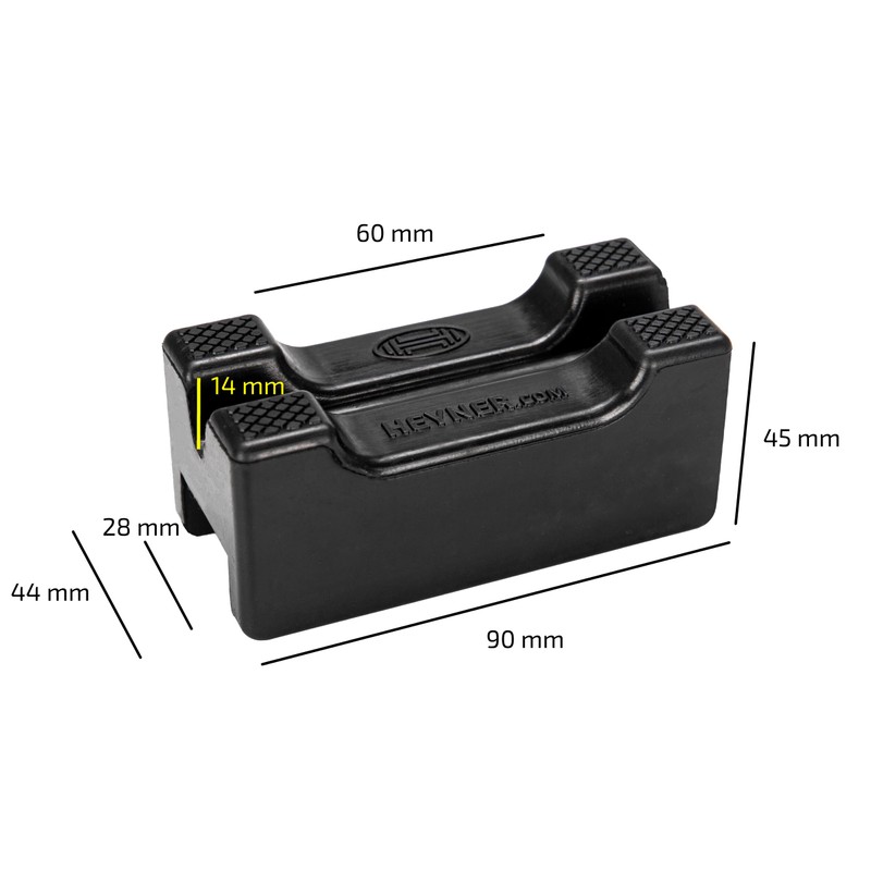 HEYNER® Rubber Pads Set of 2 for Axle Stands 347430