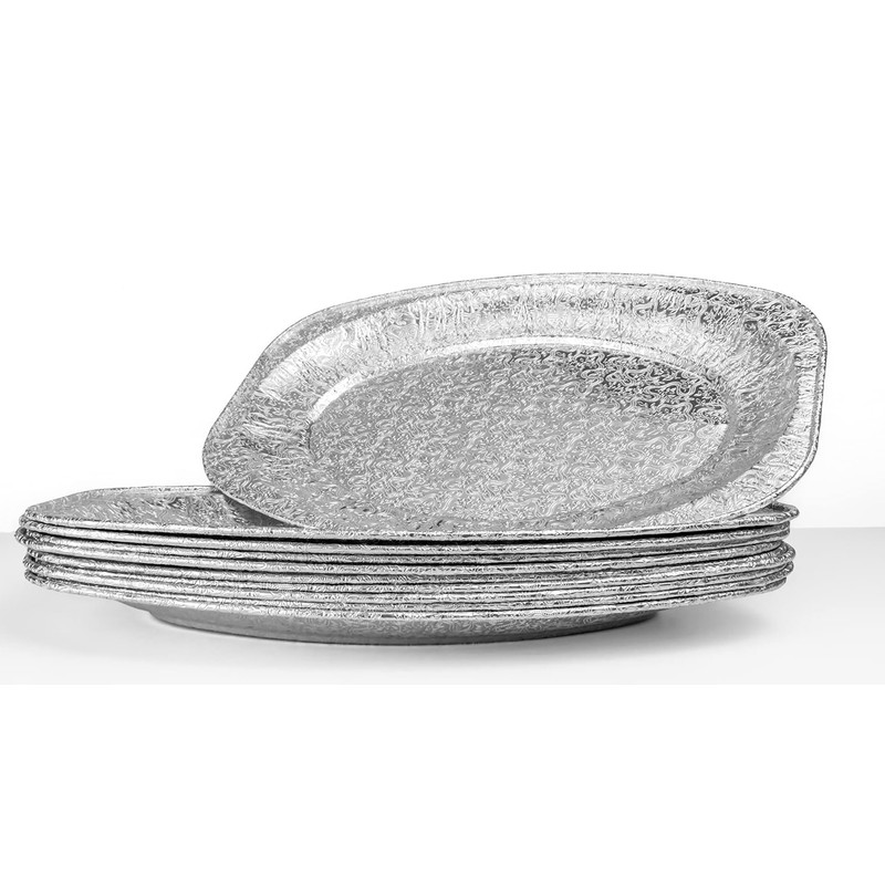 Extiff 10 Oval Aluminium Trays 24.5 x 35 cm -
