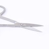 Tijeras de corte de pestañas de cejas de acero inoxidable