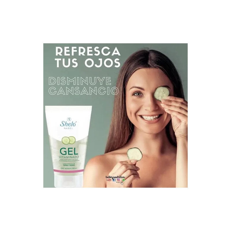 Gel Vitaminado Disminuye Ojeras & Desinflama Sheló Nabel