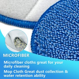 ANTOBLE 4 Pack Replacement Steam Mop Cleaning Pads for Vax Steam Cleaner Mops S85-CM, S7, S86-SF-CC, S86-SF-C and More