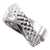 caï Women's Ring Snake Silver Rhodium-Plated 2 Rings Inside Each