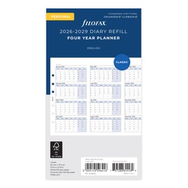 Filofax Personal Four Year vertical Planner 2026-2029 26-68403