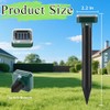Mole Repellent Solar Powered 10 Pack,Snake Repellent Ultrasonic Vole Snake