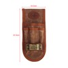 TOURBON Wax Canvas and Leather Tool Belt Holster with Tape
