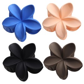 Healeved 4Pcs Flower Hair Claw Clips for Thick and Thin Hair Hair Accessories for Women and Strong Hold and Durable for Daily and Special Occasions