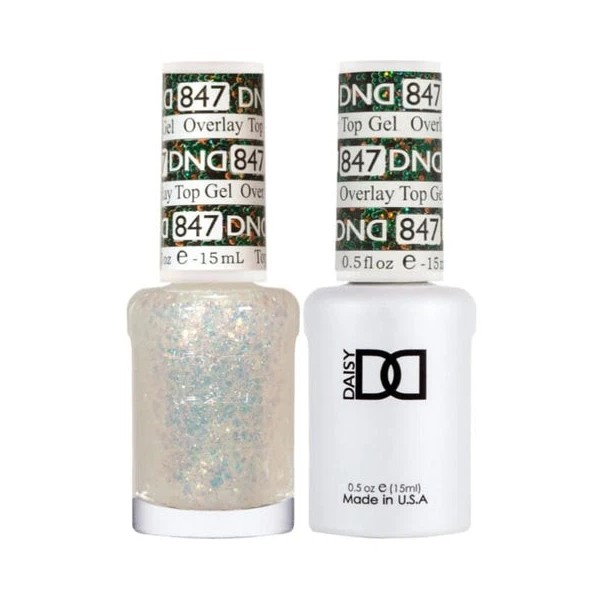 DND Duo Matching OVERLAY GLITTER TOP GELS - #847